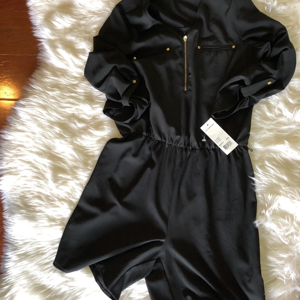 NY Collection Shortall Romper Sz Small